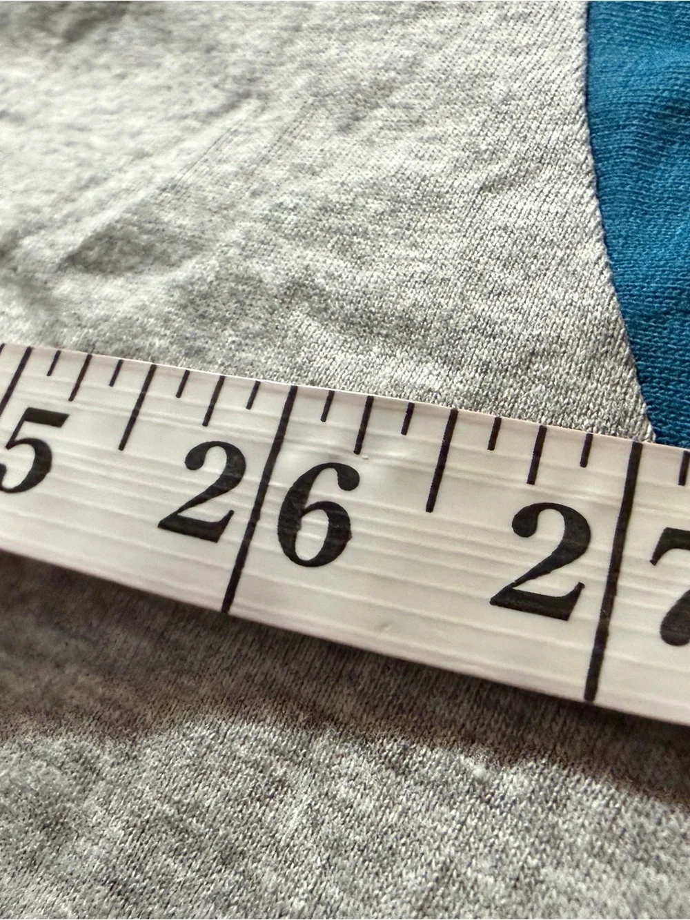 Essential Needs Bear Graphic Heather Gray & Teal V-Neck T-Shirt Sleepwear Dress